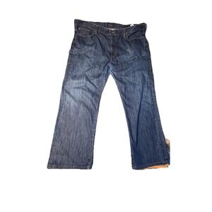 Lucky Brand Flawed 181 Relaxed Straight Jeans Mens 48x34 Medium Wash